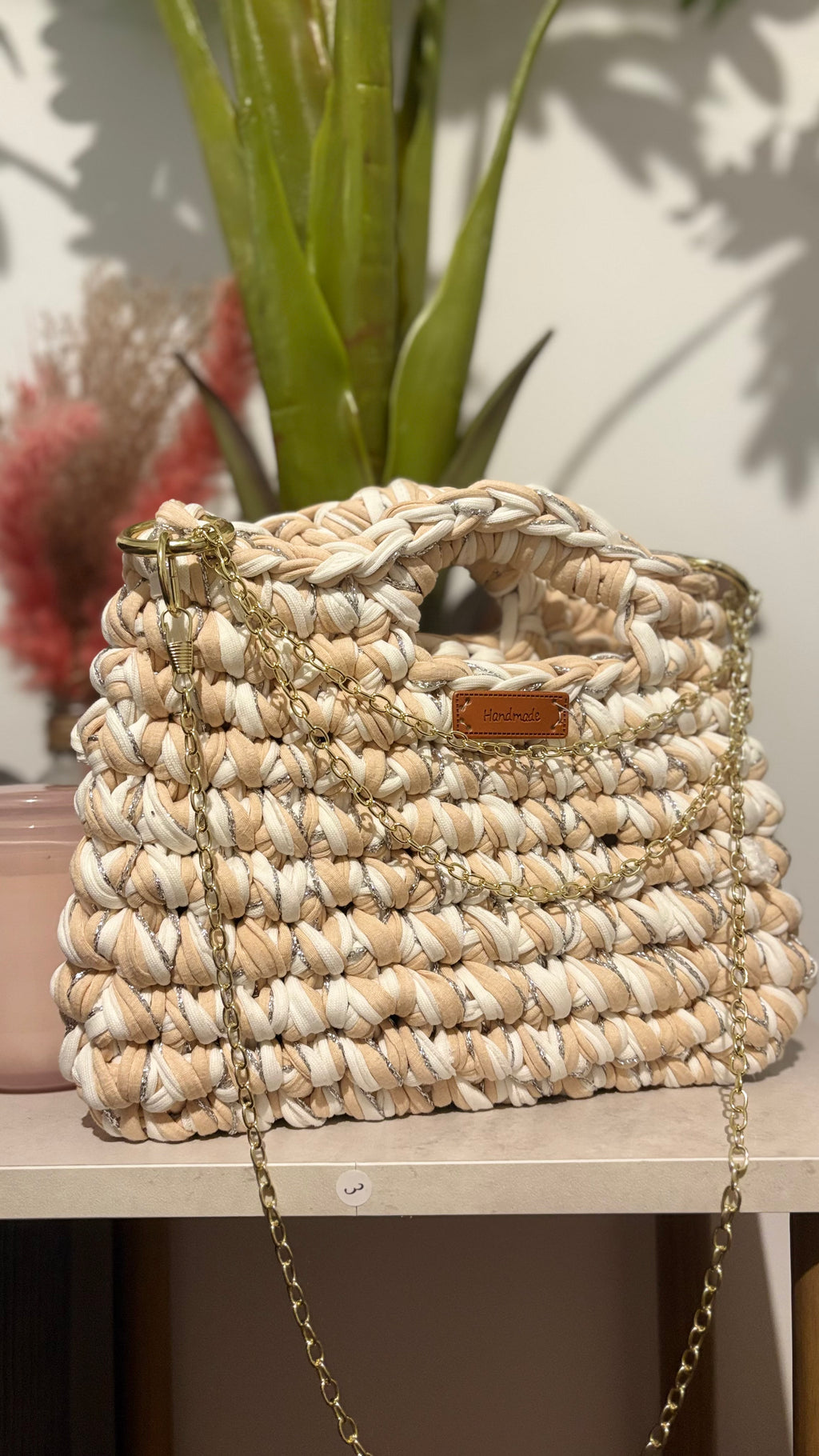 SAC SIENNA BEIGE & BLANC