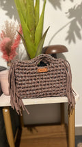 SAC ÉBÈNE TAUPE & CHOCOLAT